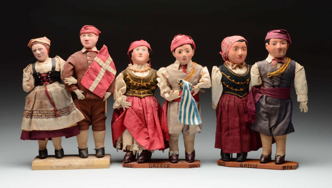 Lot Of 3: Kansas WPA Dolls. (1 of 1)