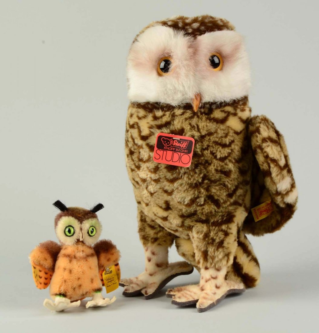 Lot of 2: Steiff Owls. (1 of 5)