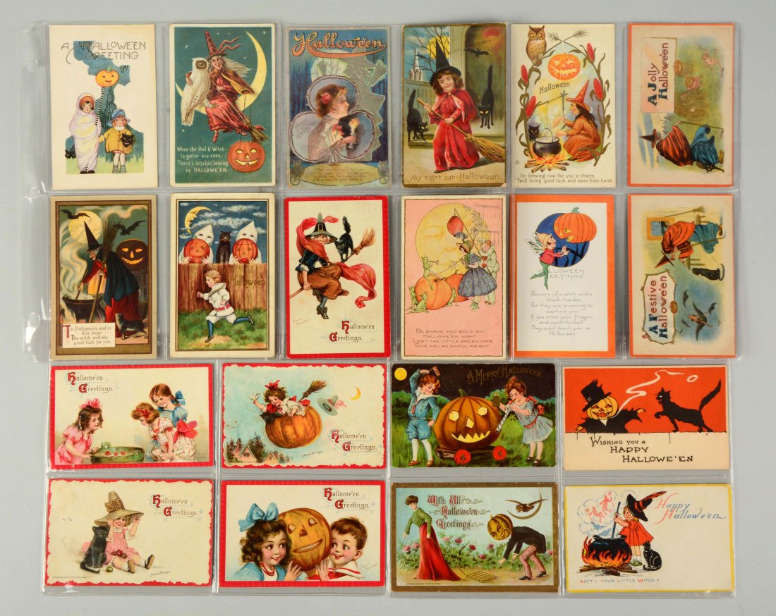 Lot of 20: Vintage Halloween Postcards. (1 of 1)