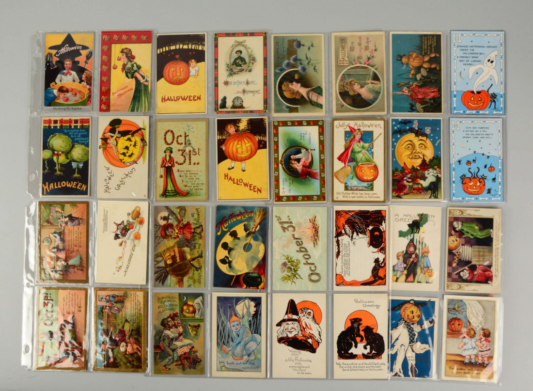 Lot of 40: Halloween Postcards. (1 of 2)