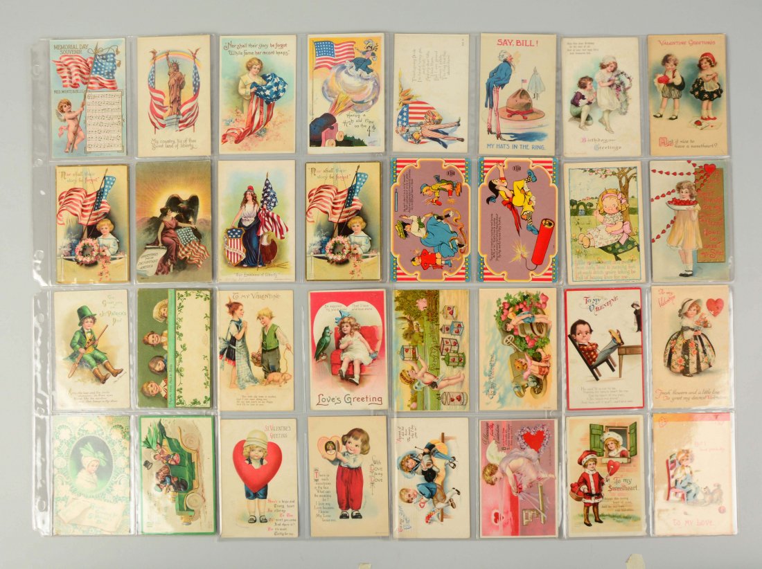 Lot of 57: Vintage Postcards. (1 of 2)