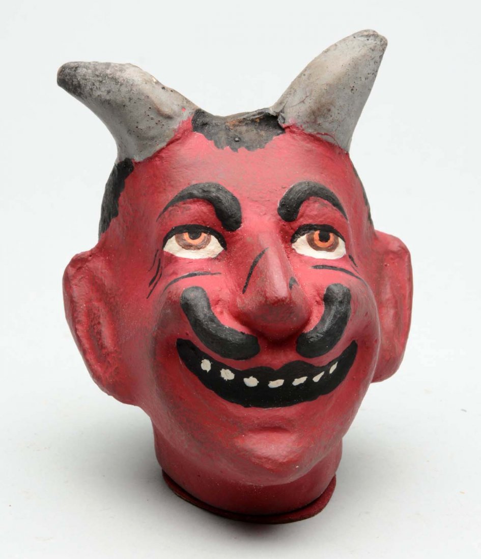 Vintage Halloween Devil Head Candy Container. (1 of 2)