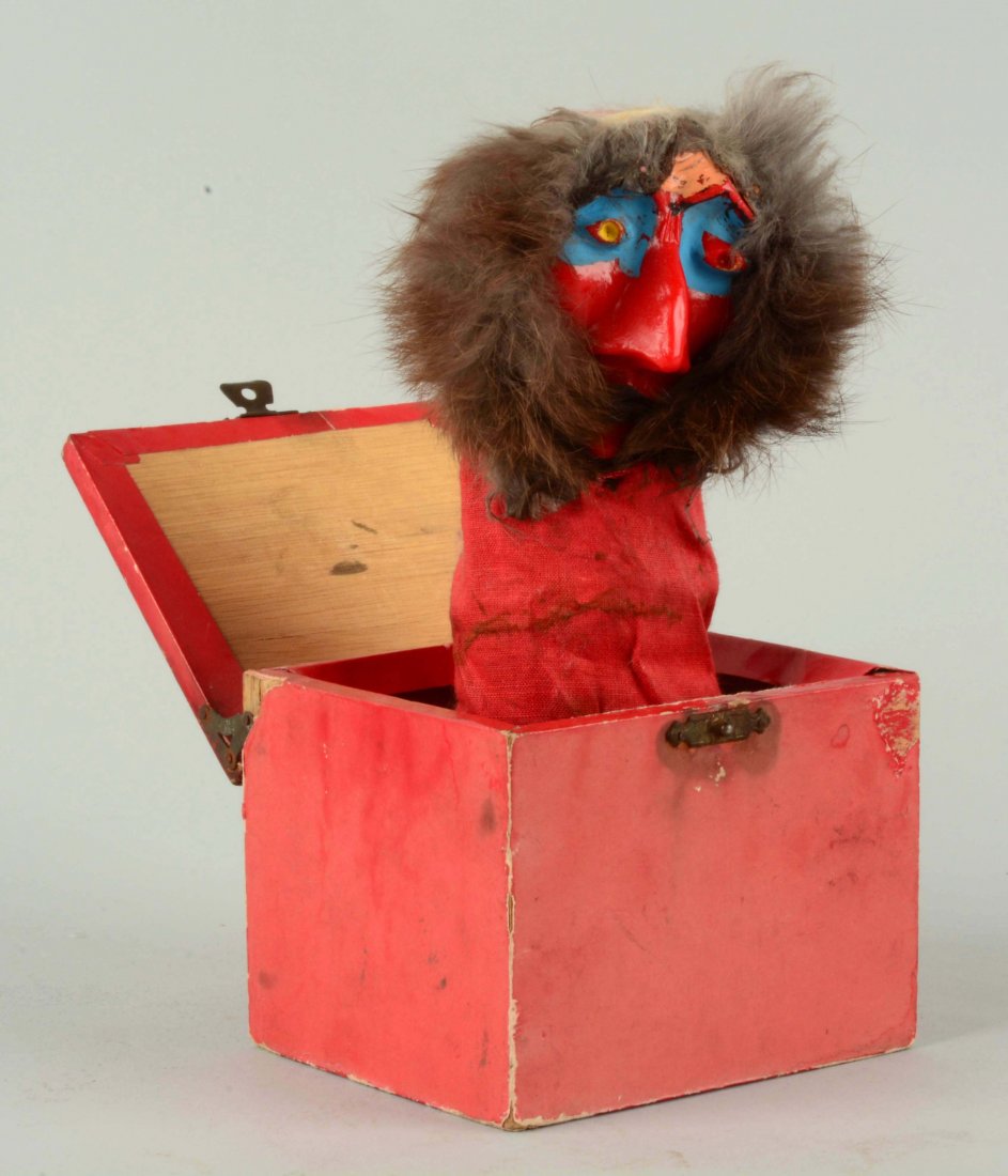 Vintage Halloween Monster Jack-in-the-Box..: Box is intact, works well. 7 - 1/4" T.