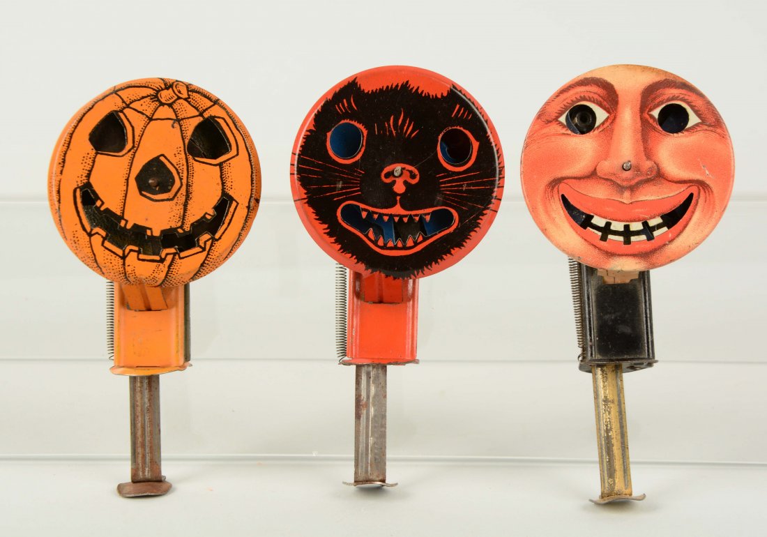Lot of 3: Vintage Halloween Tin Sparklers. (1 of 1)