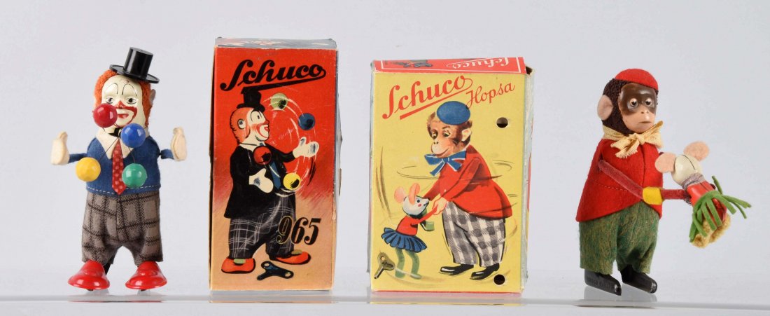 Lot Of 2: German Schuco Wind-Up Figural Toys. (1 of 2)