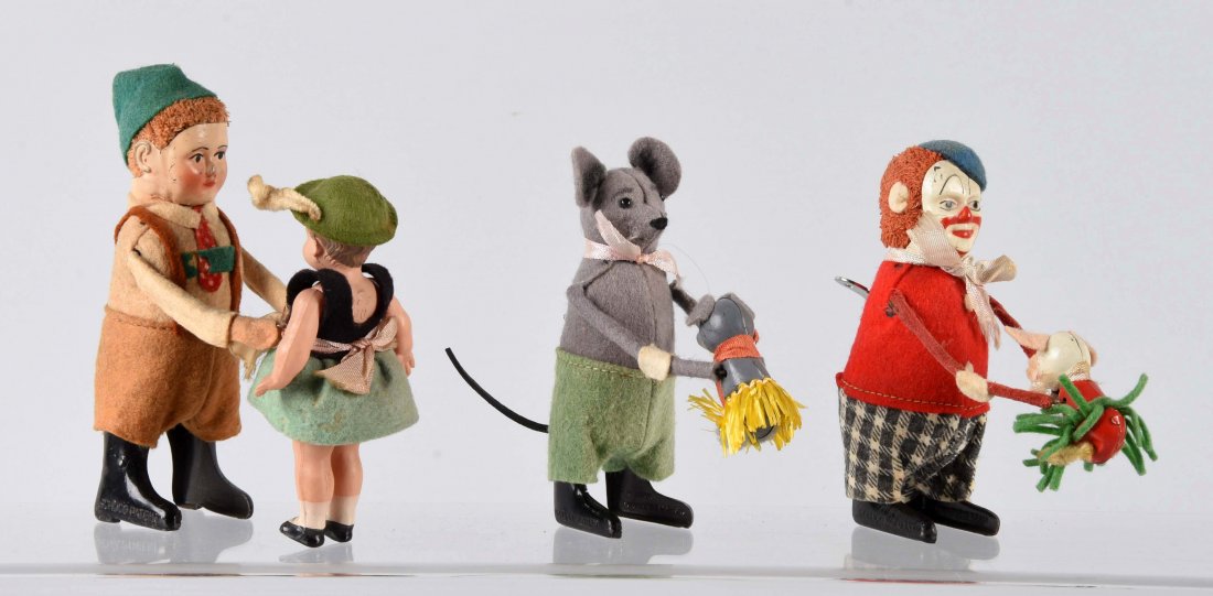 Lot Of 3: Schuco Figural Wind-Up Toys. (1 of 1)