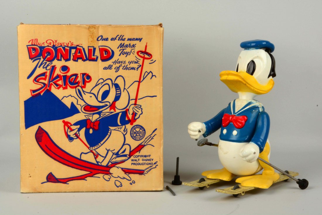 Marx Walt Disney Donald Duck "The Skier". (1 of 2)