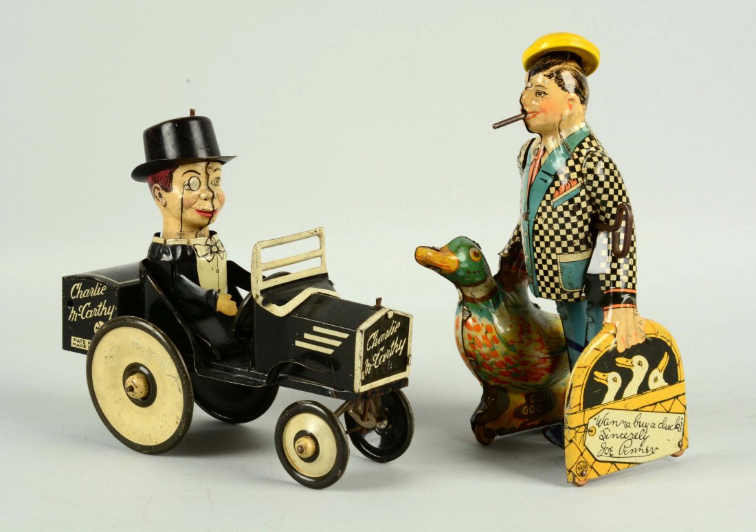 Lot Of 2: Marx Tin Litho Wind-Up Character Toys. (1 of 1)