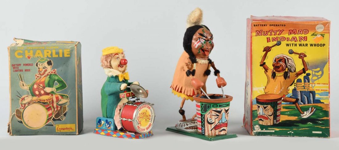 Lot of 2: Japanese Drumming Toys. (1 of 2)