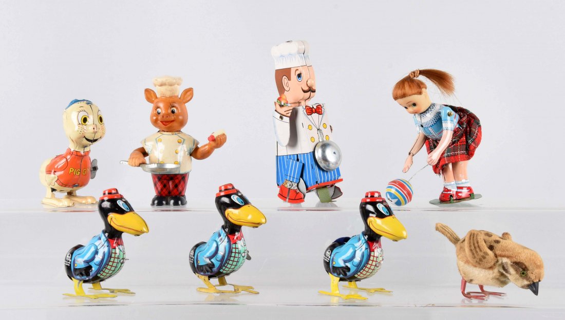 Lot Of 8: Wind-Up Toys. (1 of 1)