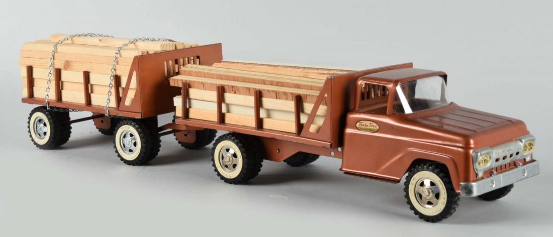 Tonka Stake Truck With Trailer. (1 of 2)