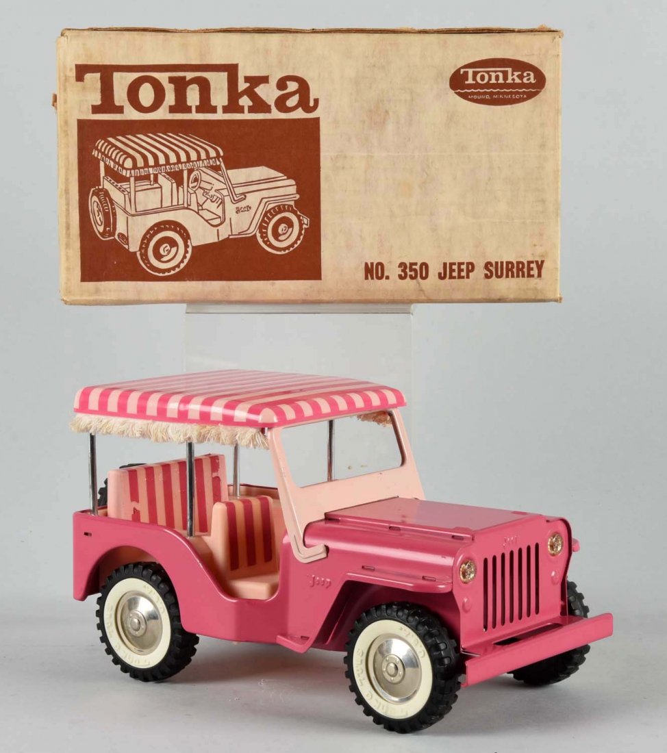 Tonka No. 350 Pressed Steel Jeep Surrey. (1 of 2)
