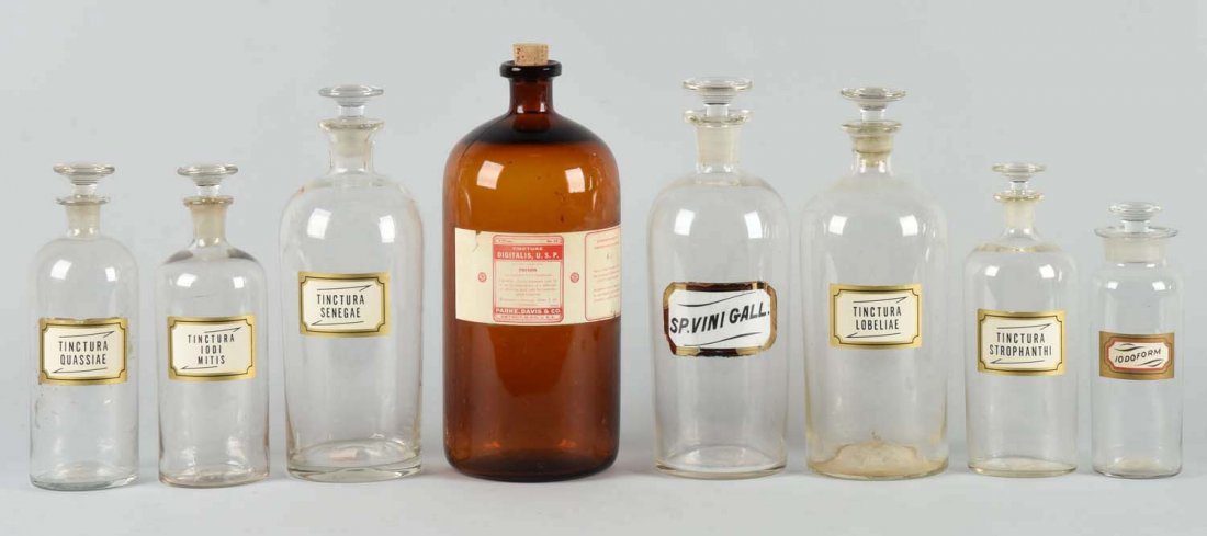 Lot of 8: Medical Bottles. (1 of 1)