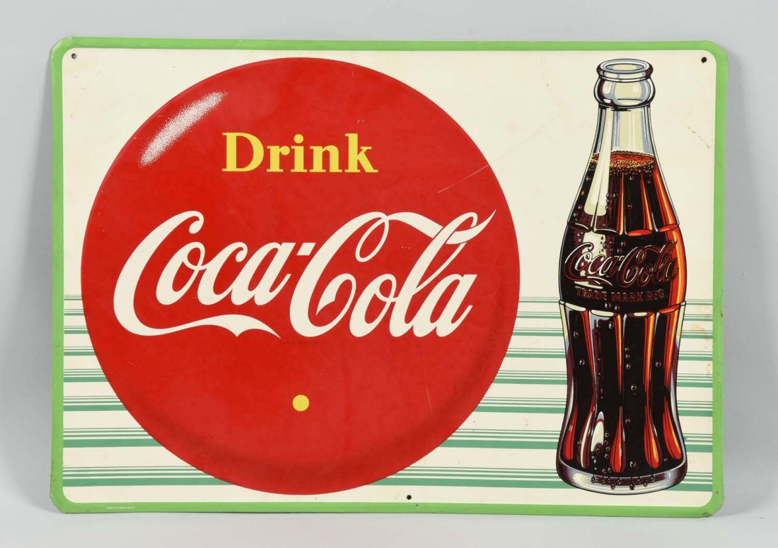 Drink Coca-Cola Advertising Tin Sign. (1 of 1)