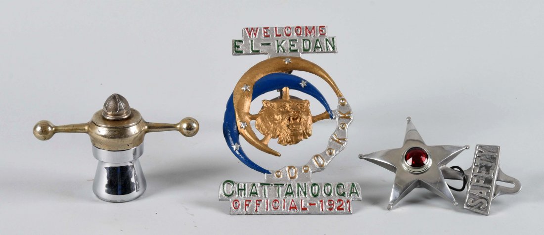 Lot of 2: Radiator & License Plate Attachments. (1 of 1)