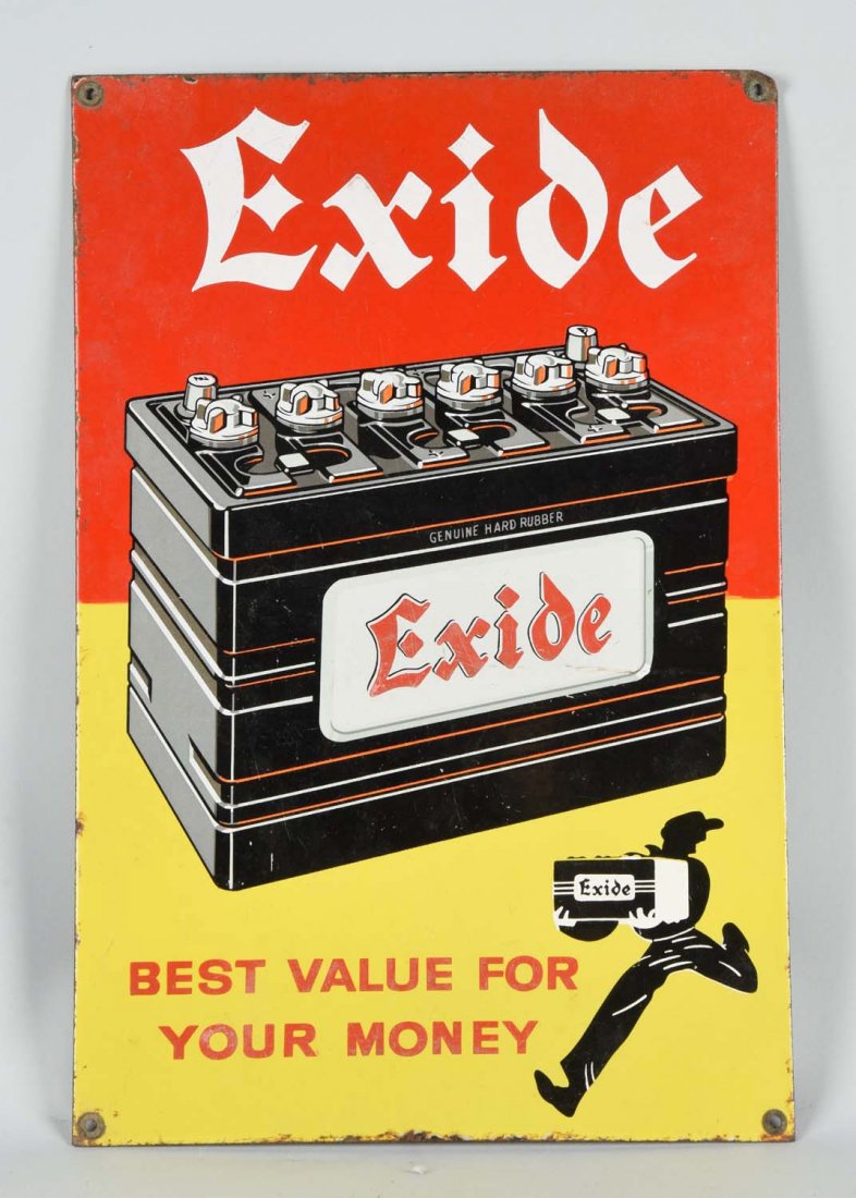 Exide (battery) "Best Value for Your Money" Porcelain (1 of 1)