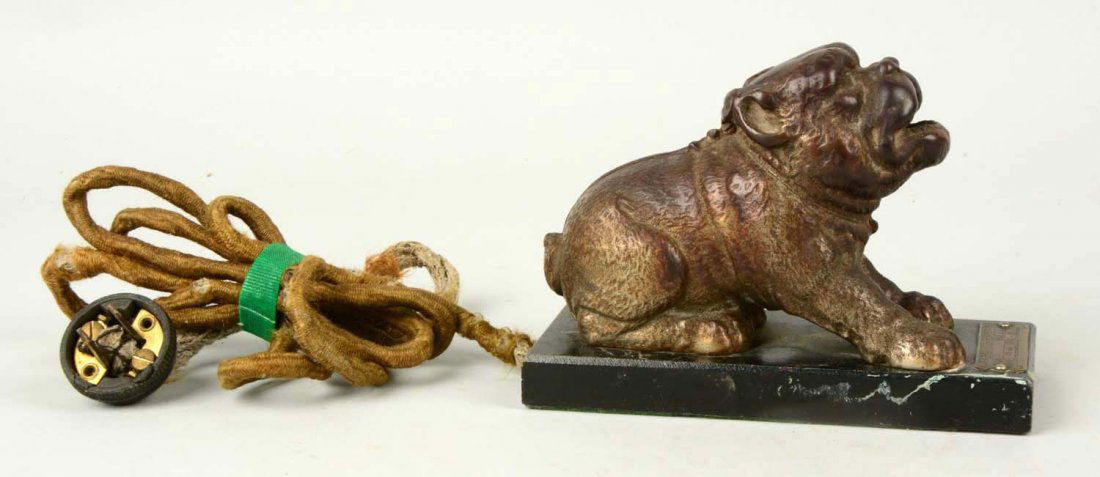 Cast Iron Bulldog Cigarette Lighter (1 of 4)