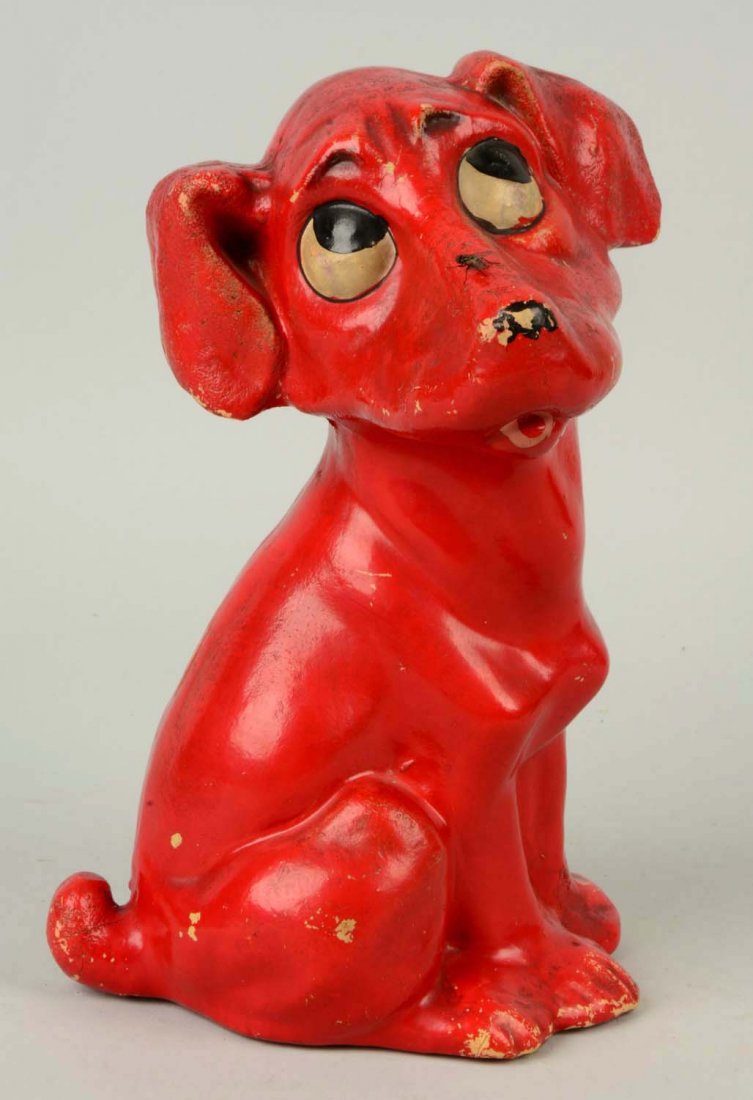 Paper-Mache Whimsical Pup Dog Doorstop. (1 of 3)