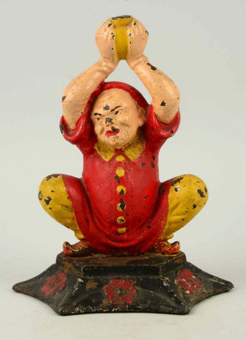 Cast Iron Chinese Jester Doorstop. (1 of 1)