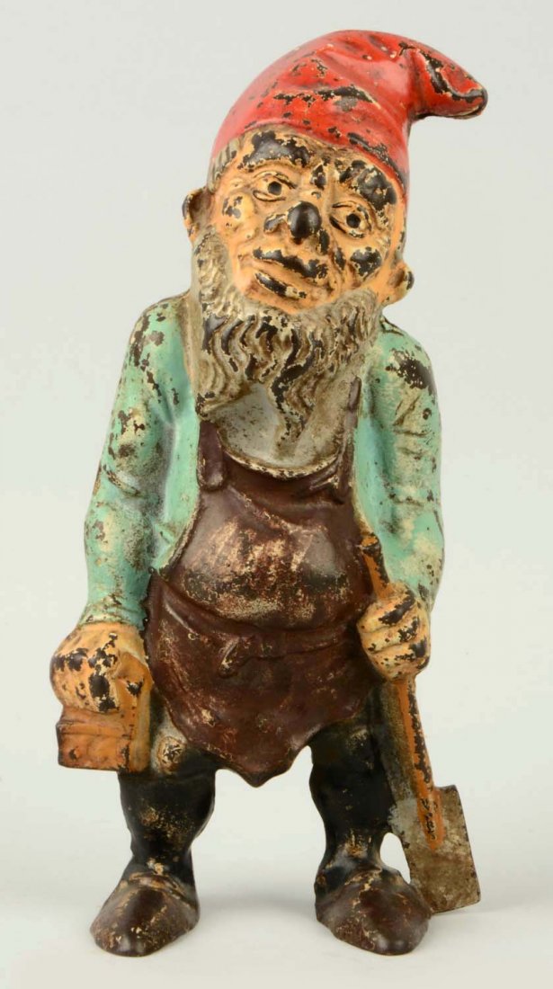 Cast Iron Gnome Doorstop. (1 of 2)