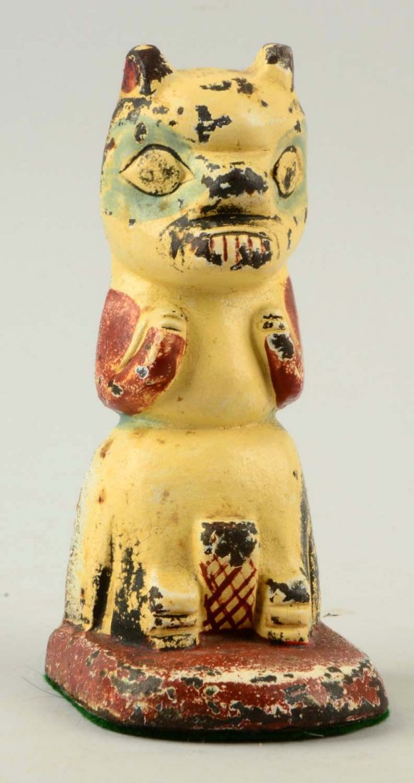 Cast Iron Totem Pole Doorstop. (1 of 1)