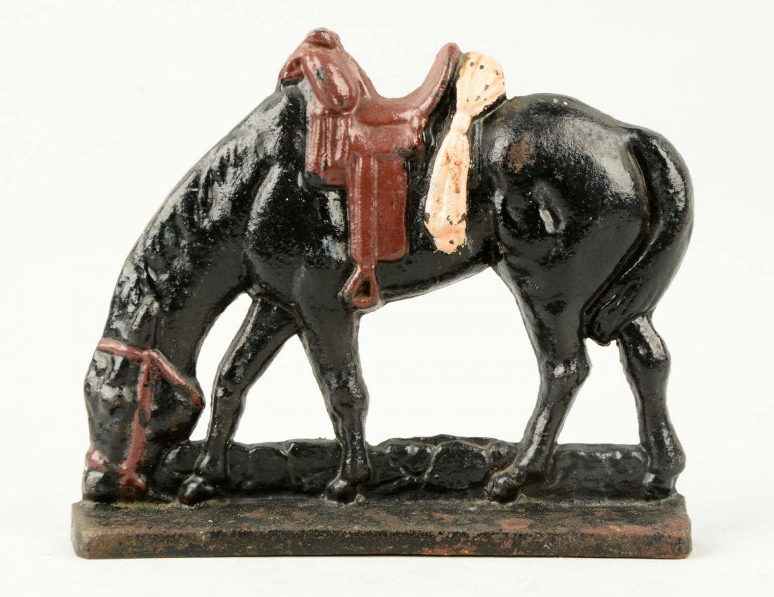 Cast Iron Horse Doorstop. (1 of 1)