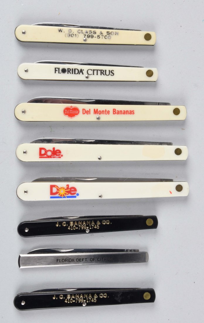 Lot Of 8: "Melon Testers" Knives by Schrade, Colonial & (1 of 1)