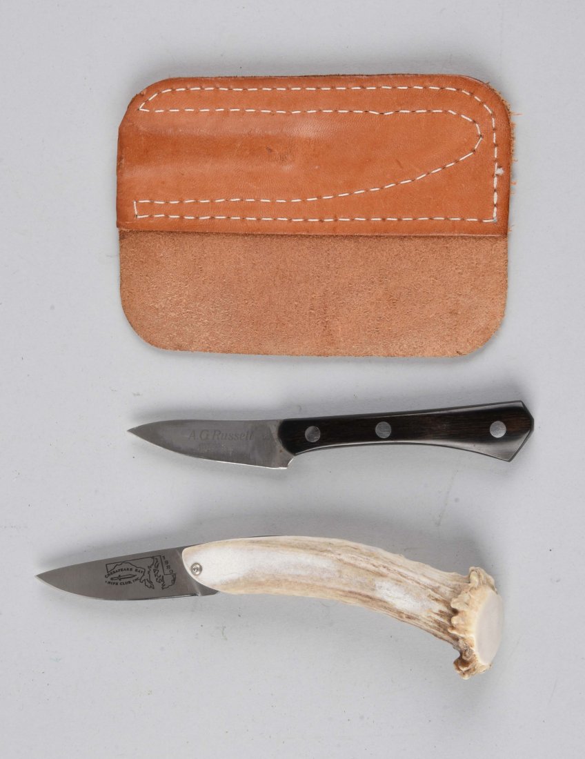 Lot Of 2: Fixed & Folded Knives. (1 of 2)