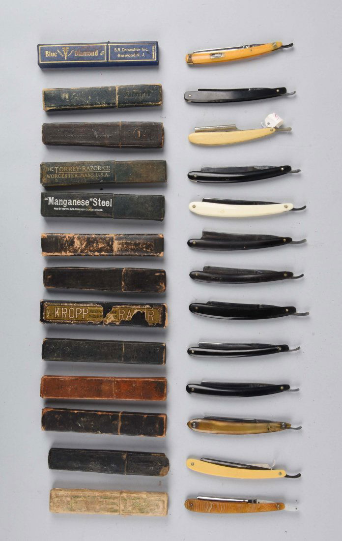 Lot Of 13: Various Straight Razors. (1 of 1)