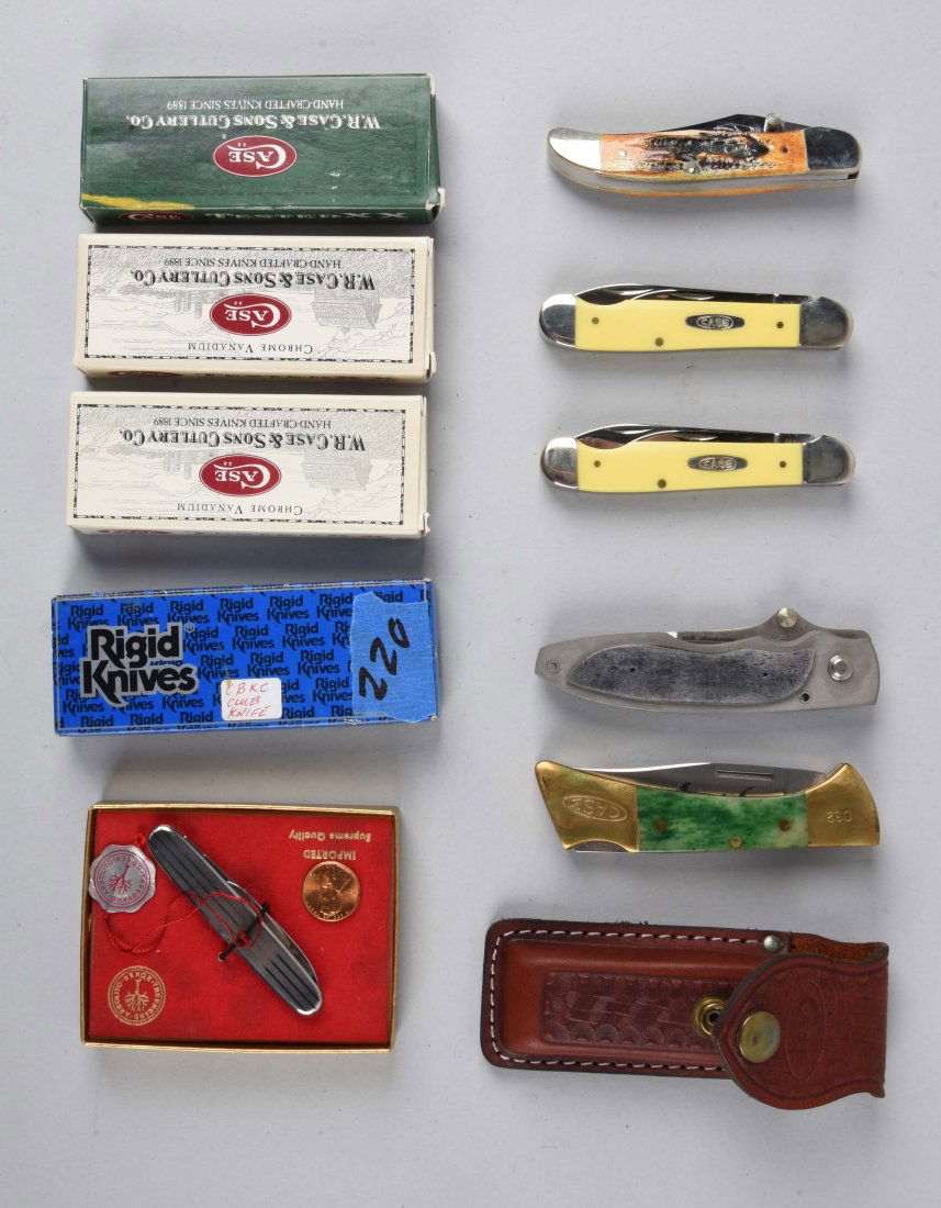 Lot Of 6: Folding Knives by Case. (1 of 1)