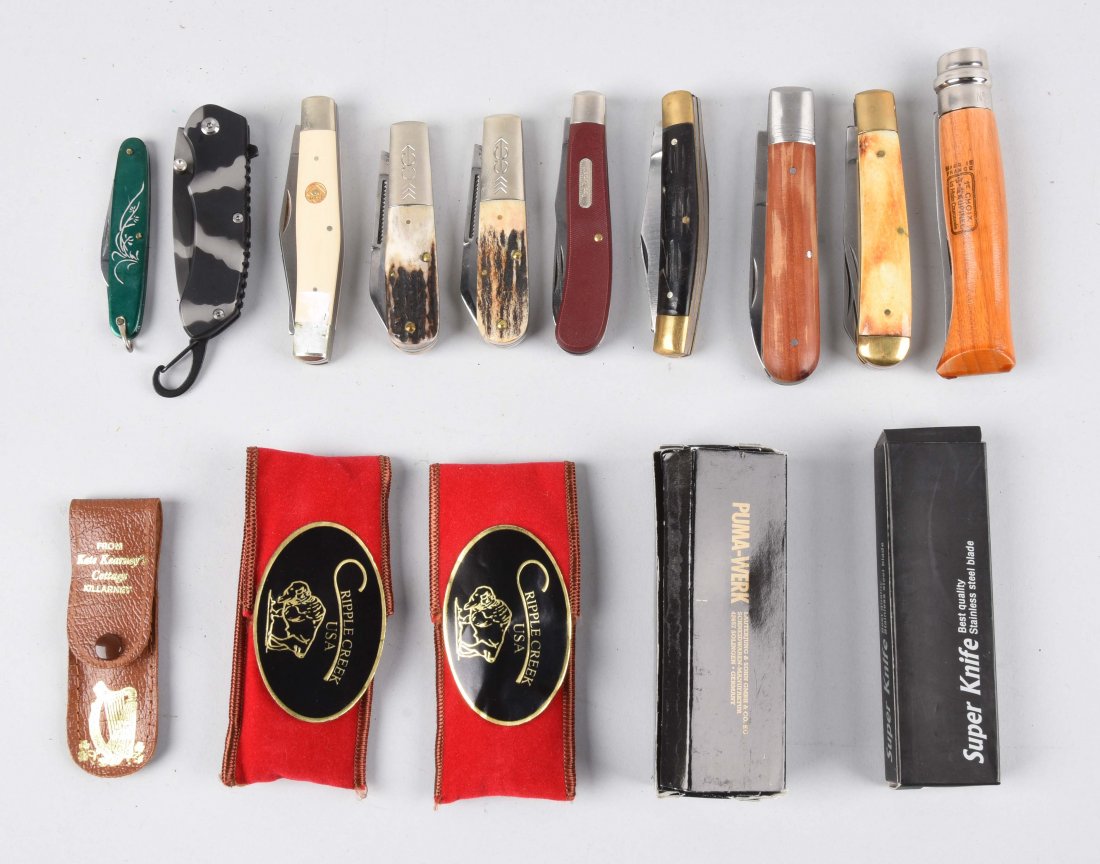 Lot Of 10: Folding Knives. (1 of 1)