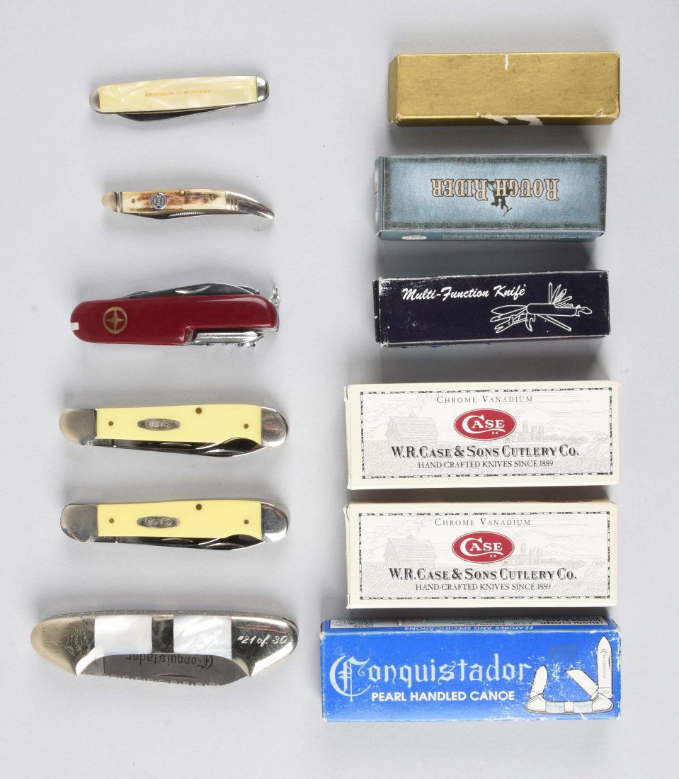 Lot Of 6: Folding Knives by Case & Others. (1 of 1)