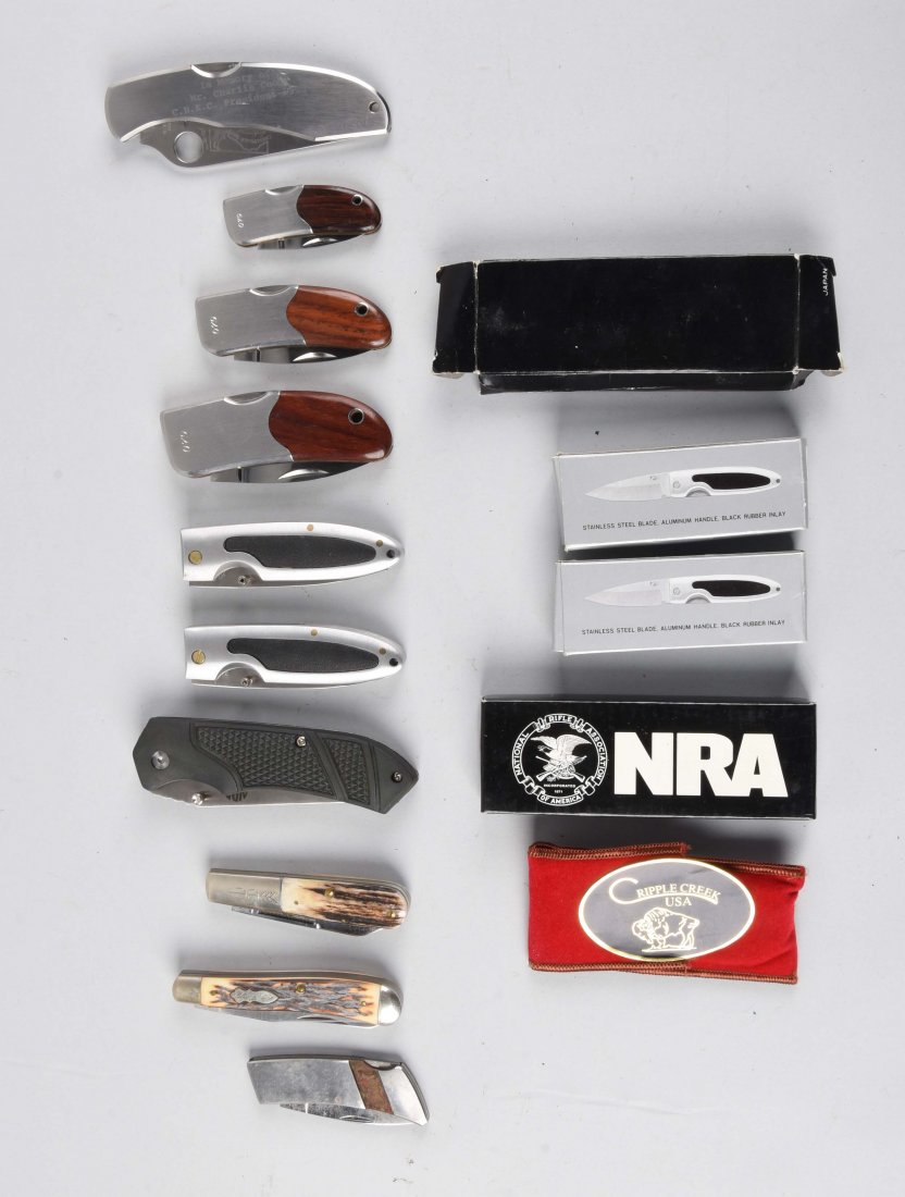 Lot Of 10: Folding Knives by Beretta, Schrade and (1 of 1)