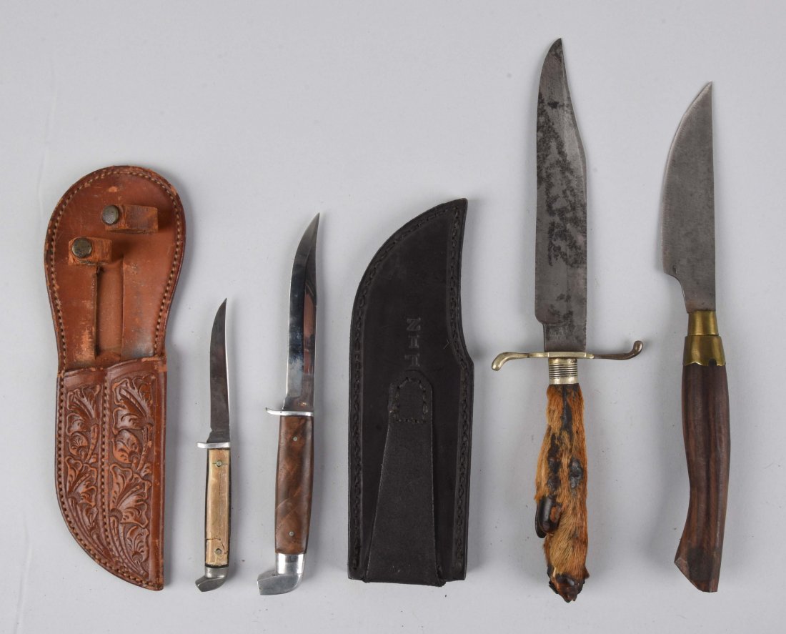 Lot Of 4: Fixed Blade Knives by Joseph Allen and (1 of 1)