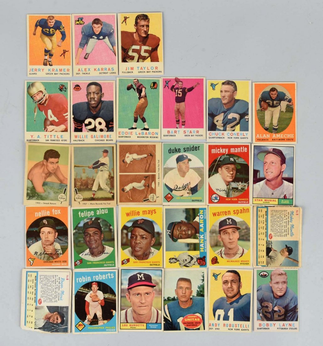 Nice Lot Of Mostly 1950's Baseball Cards. (1 of 1)
