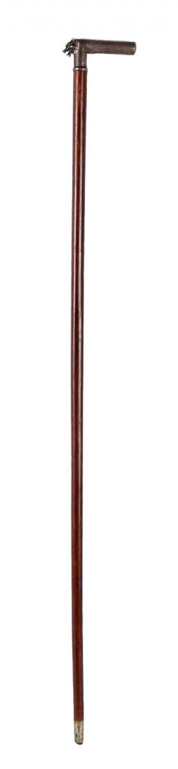 Walking Stick With Silver Handle. (1 of 3)