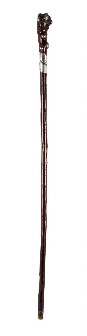One Piece Wooden Walking Stick. (1 of 3)