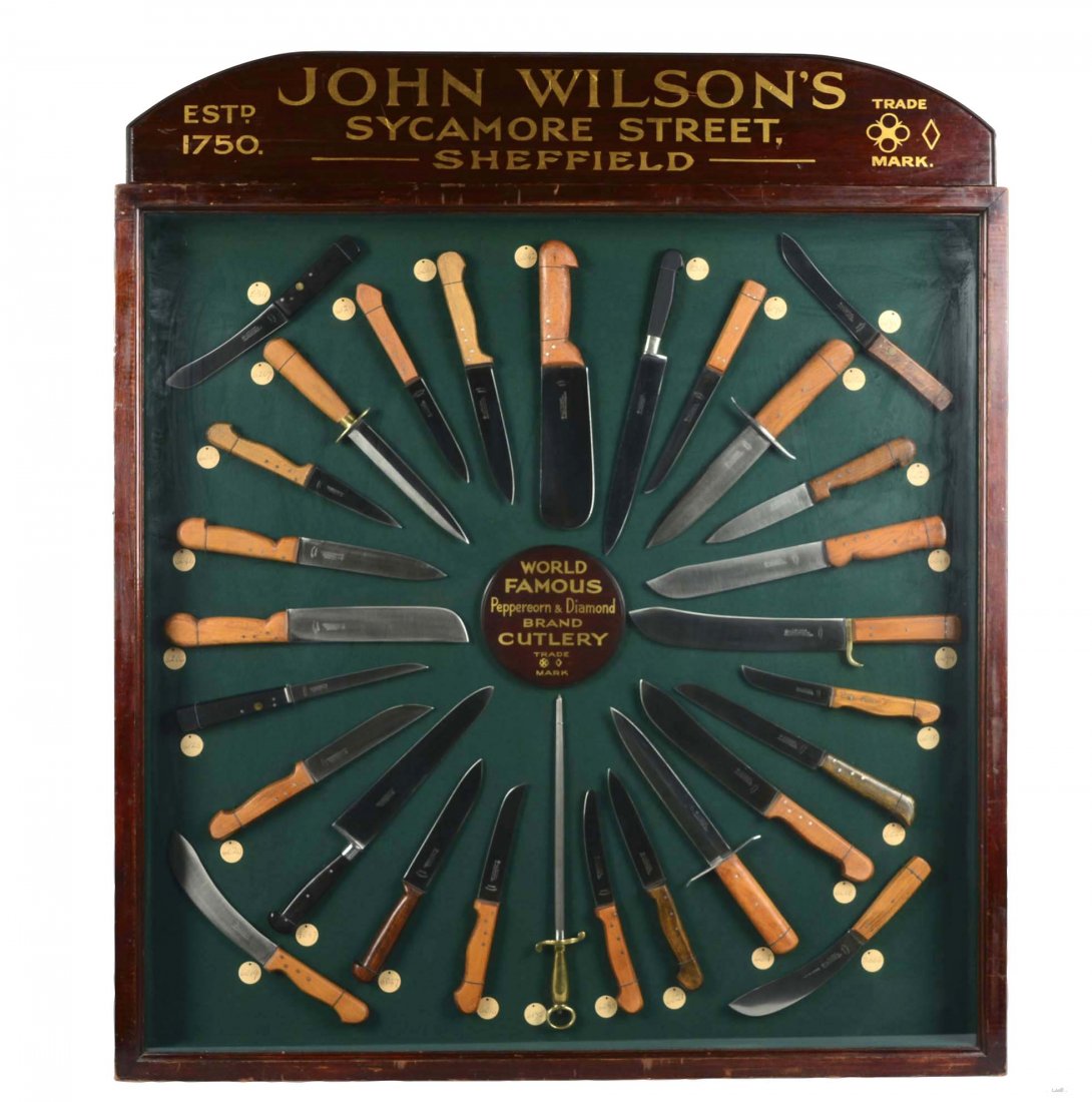 Peppercorn & Diamond Knives Sales Display. (1 of 1)