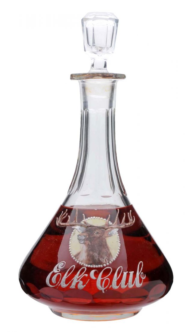 Elk Club Whiskey Bottle. (1 of 1)
