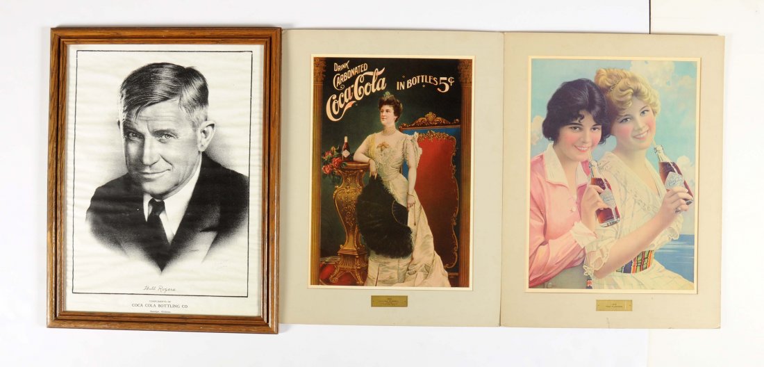 Lot Of 6: Coca-Cola Advertising Prints. (1 of 2)