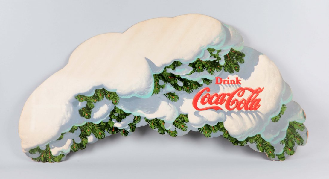 1954 Coca-Cola Diecut Cardboard Sign. (1 of 1)