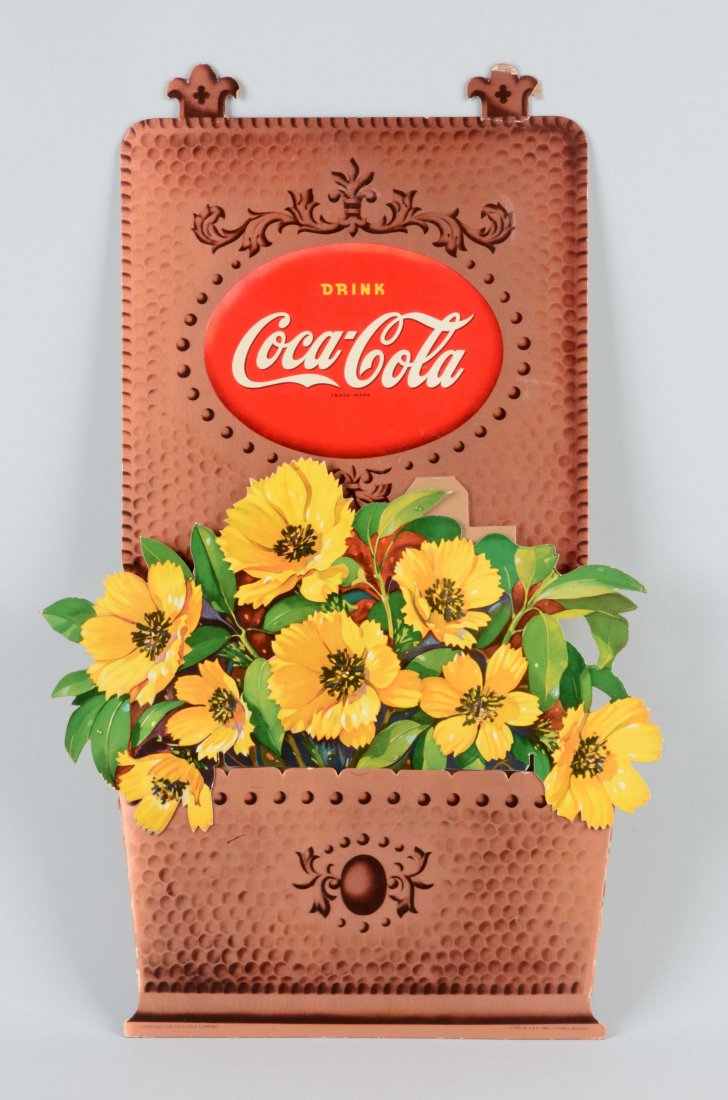 Coca-Cola Diecut Easel Back Sign. (1 of 1)