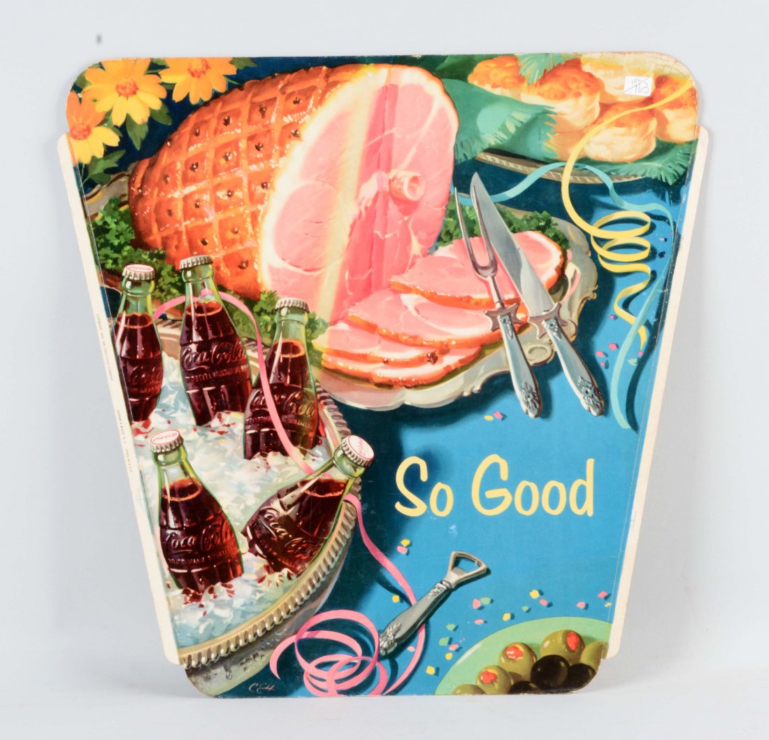 Coca - Cola Diecut Advertising Sign. (1 of 1)