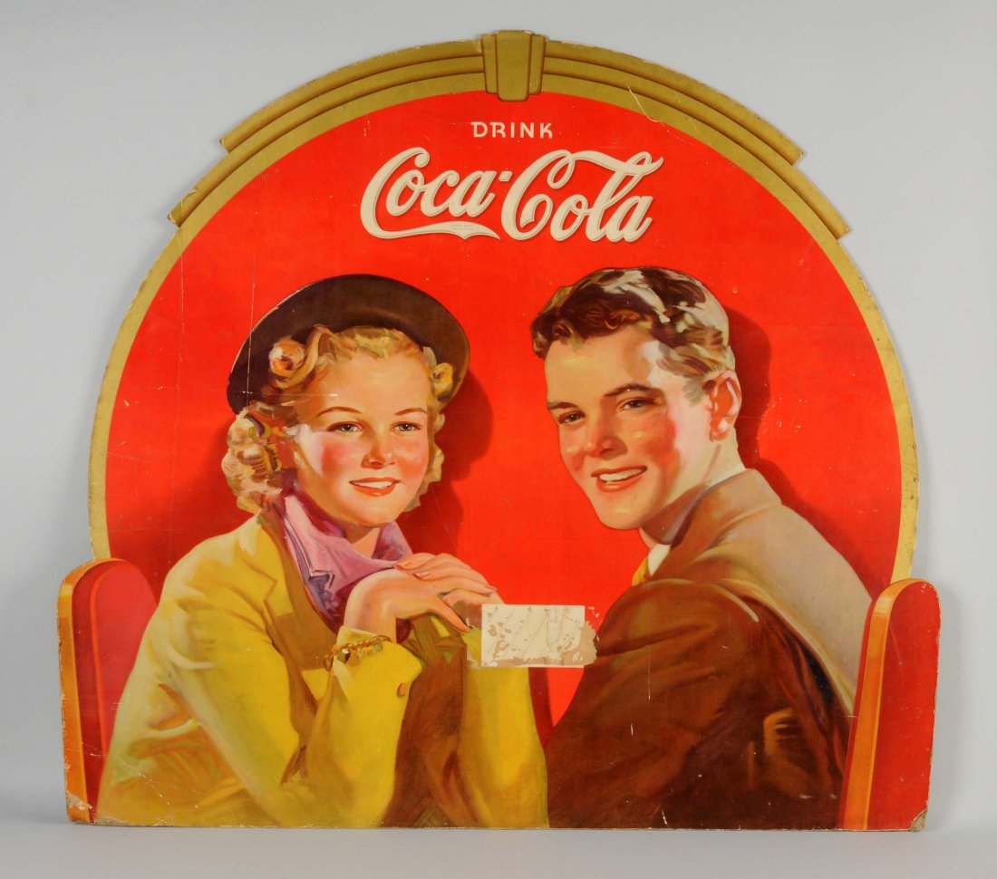 Large Coca-Cola Diecut Advertising Sign. (1 of 1)