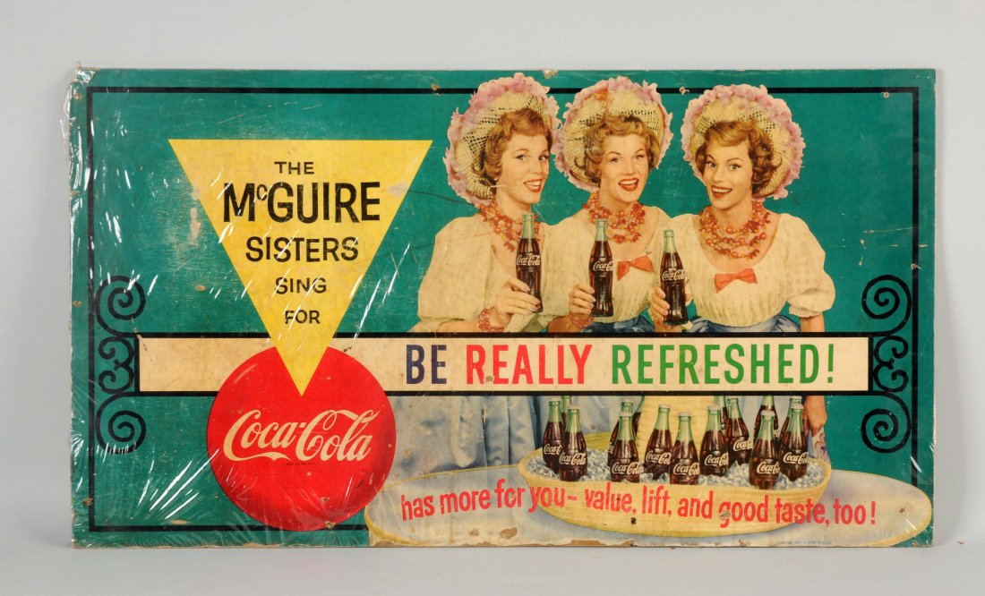 Coca-Cola McGuire Sisters Advertising Sign. (1 of 1)