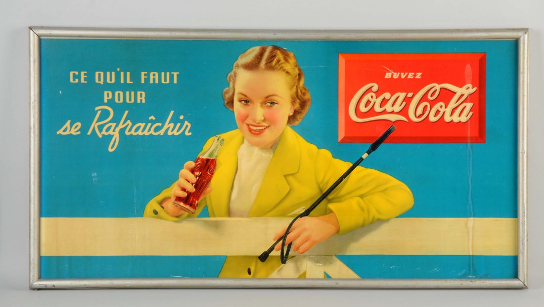 French Canadian Coca-Cola Advertising Sign. (1 of 1)