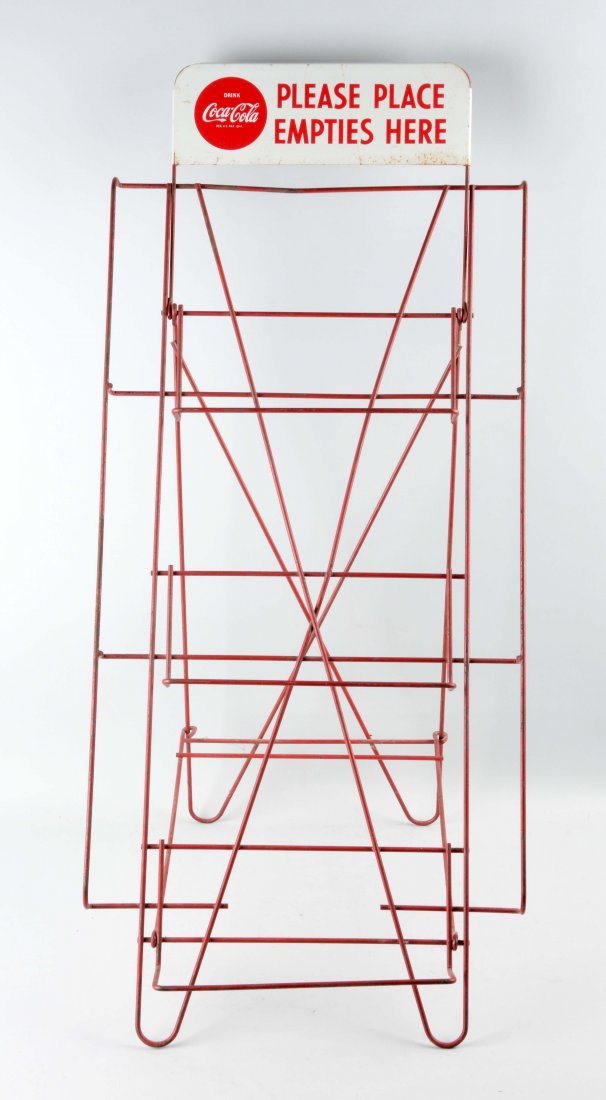 Coca-Cola Advertising Metal Rack. (1 of 1)