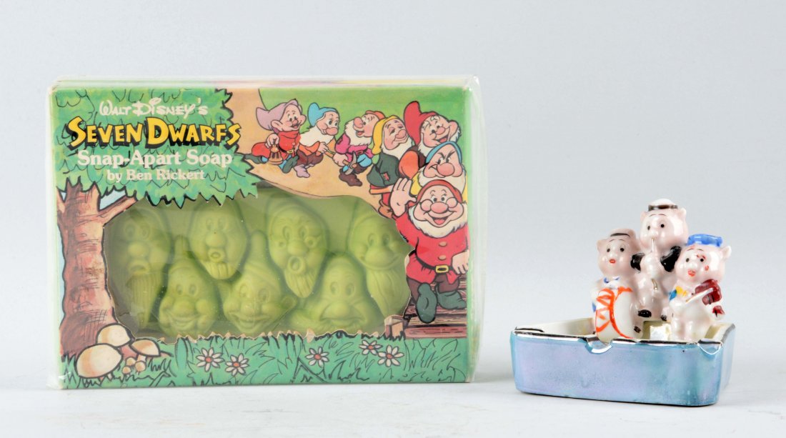 Lot of 2:  Seven Dwarfs Soap Set & Three Little Pigs (1 of 1)