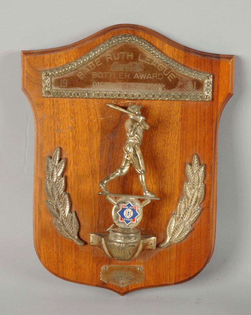 1961 Coca - Cola Bottler Award Plaque. (1 of 1)