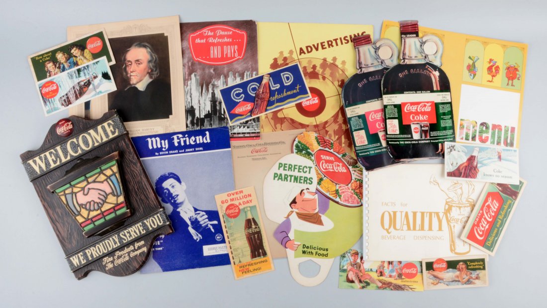 Large Lot Of Coca-Cola Advertising Pieces. (1 of 1)